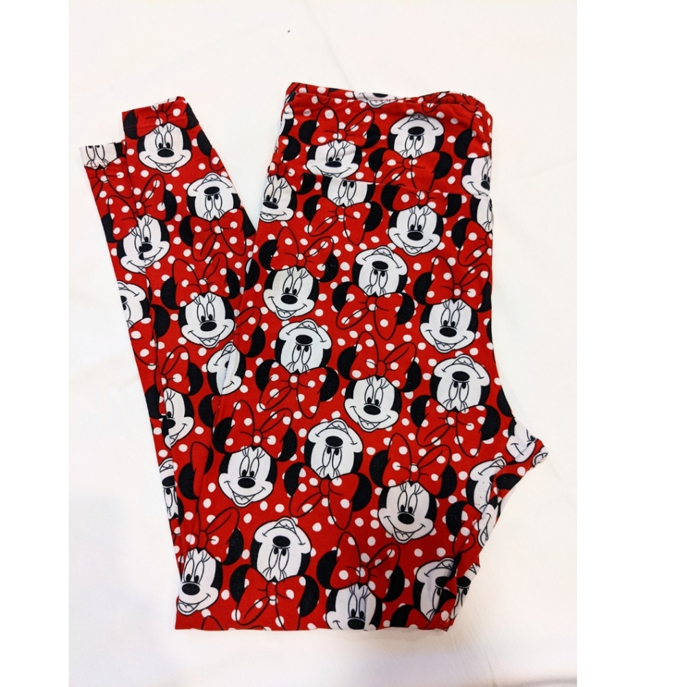 EUC LuLaRoe Disney Minnie Mouse Leggings